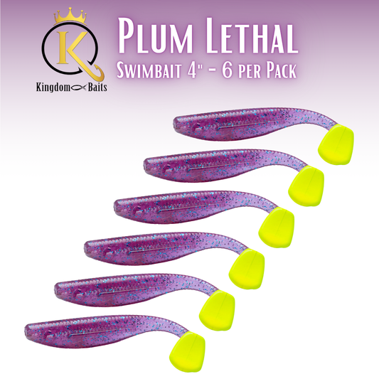 Plum Lethal - 4" Swimbait