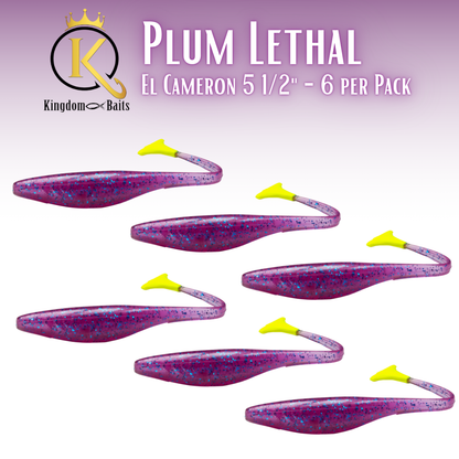 Plum Lethal - El Camaron 5 1/2" Bait
