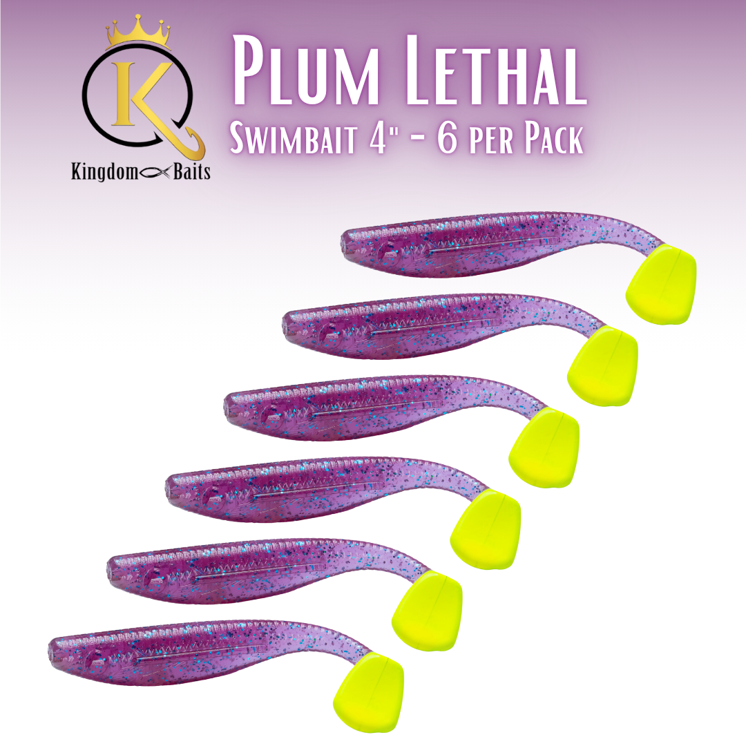Plum Lethal - 4" Swimbait