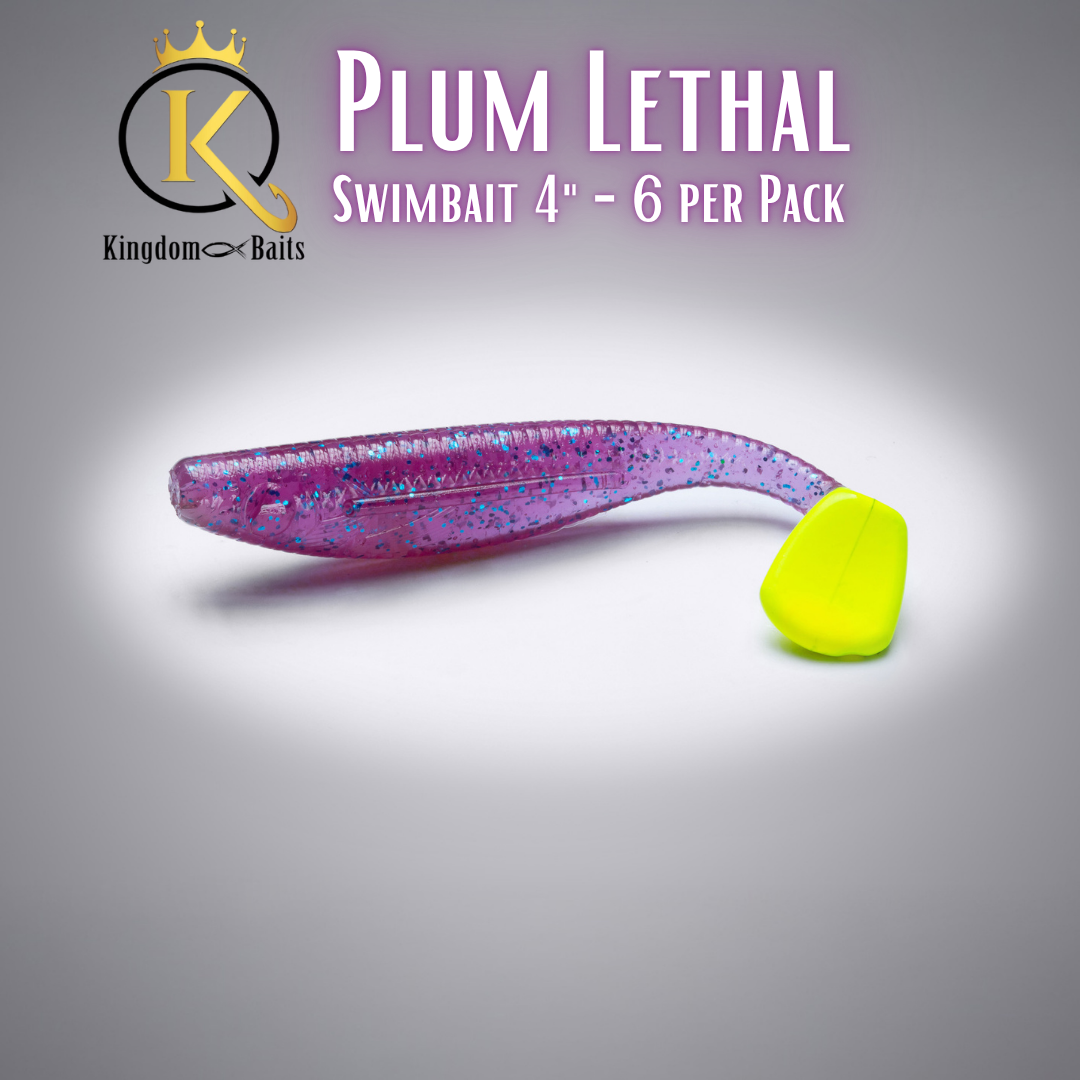 Plum Lethal - 4" Swimbait
