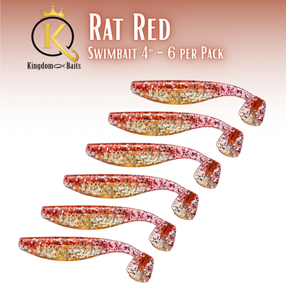 Rat Red - 4" Swimbait